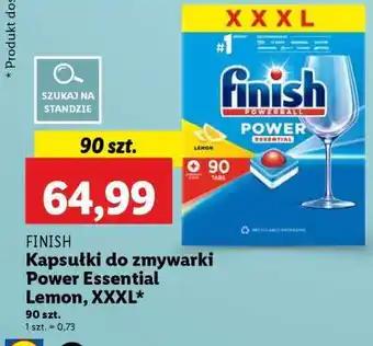 Lidl Finish Kapsułki do zmywarki Power Essential Lemon, XXXL oferta