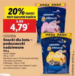 Lidl Coshida Snacki dla kota poduszeczki nadziewane oferta