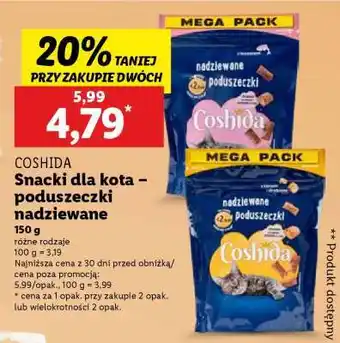 Lidl Coshida Snacki dla kota poduszeczki nadziewane oferta