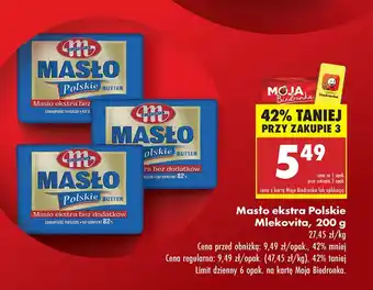 Biedronka Masło Mlekovita oferta