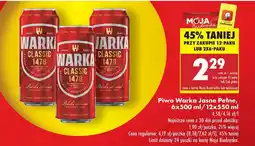 Biedronka Piwo Warka oferta