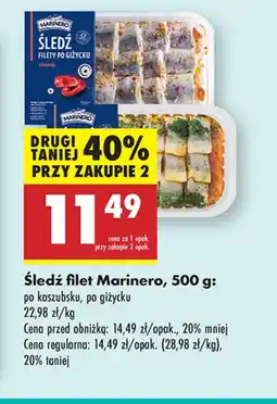 Biedronka Śledź Marinero oferta