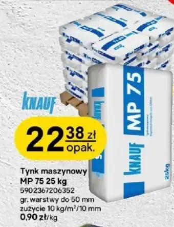 Castorama Tynk maszynowy Knauf oferta