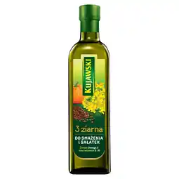 Stokrotka Market Kujawski 3 ziarna Olej rzepakowy z olejami z lnu i pestek dyni 750 ml oferta