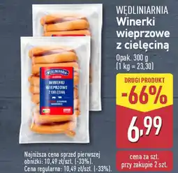 ALDI WĘDLINIARNIA Winerki wieprzowe z cielęciną oferta