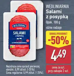 ALDI WĘDLINIARNIA Salami z posypką oferta