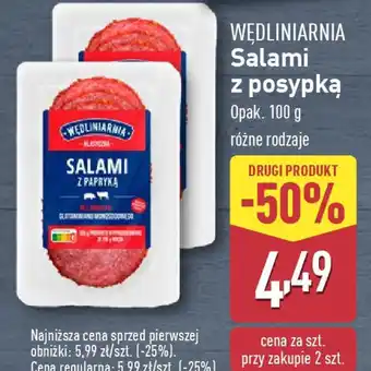 ALDI WĘDLINIARNIA Salami z posypką oferta