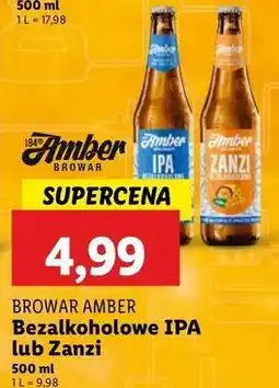 Lidl Piwo Amber Bezalkoholowe Ipa oferta
