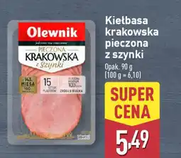 ALDI Olewnik Kiełbasa krakowska pieczona z szynki oferta