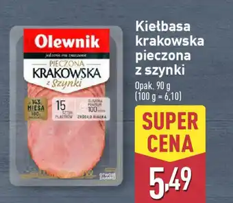 ALDI Olewnik Kiełbasa krakowska pieczona z szynki oferta