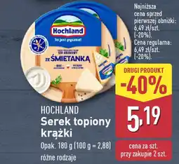 ALDI HOLLAND Serek topiony krążki oferta