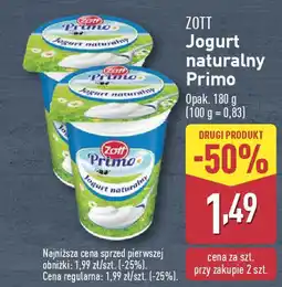 ALDI ZOTT Jogurt naturalny Primo oferta