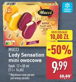 ALDI MUCCI Lody Sensation mini owocowe oferta