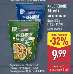 ALDI KNUSPERONE Musli premium oferta