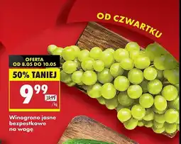 Biedronka Winogrona jasne bezpestkowe oferta