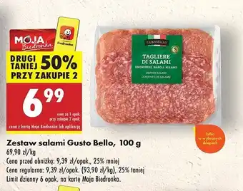 Biedronka Zestaw salami Gustobello oferta