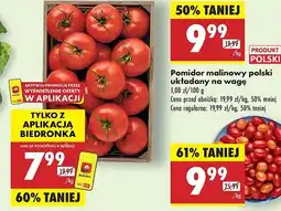 Biedronka Pomidory malinowe polska oferta