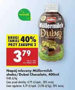 Biedronka Napój dubai chocolate Mullermilch oferta