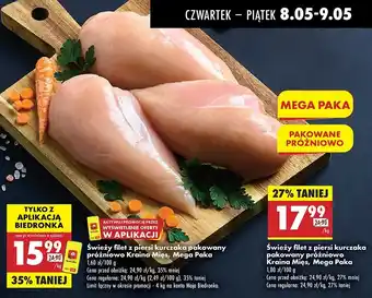 Biedronka Filet z piersi kurczaka Kraina mięs oferta