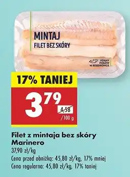 Biedronka Mintaj filet bez skóry Marinero oferta