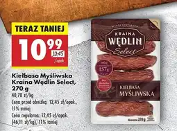 Biedronka Kiełbasa myśliwska Kraina wędlin select oferta