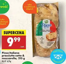 Biedronka Pinsa italiana prosciutto cotto i mozzarella oferta