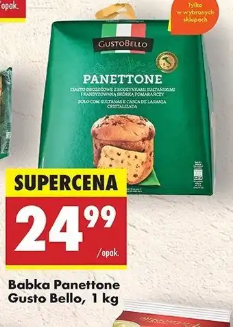 Biedronka Babka panettone Gustobello oferta