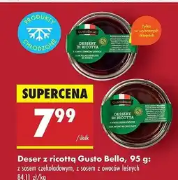 Biedronka Deser ricotta z sosem z owoców leśnych Gustobello oferta
