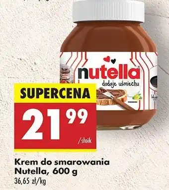 Biedronka Krem czekoladowo-orzechowy Nutella oferta
