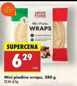 Biedronka Mini piadina wraps 33 fine foods oferta