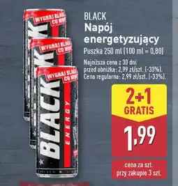 ALDI BLACK Napój energetyzujący oferta