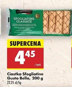 Biedronka Ciastka sfogliatine glassate Gustobello oferta