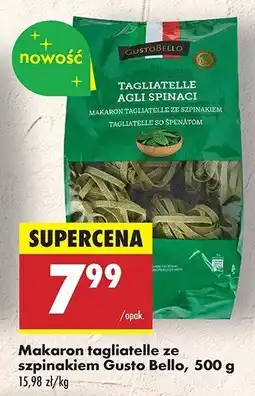 Biedronka Makaron tagliatelle ze szpinakiem Gustobello oferta
