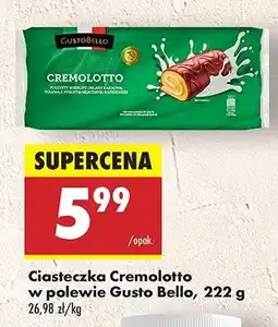 Biedronka Ciasteczka cremolotto w czekoladzie Gustobello oferta