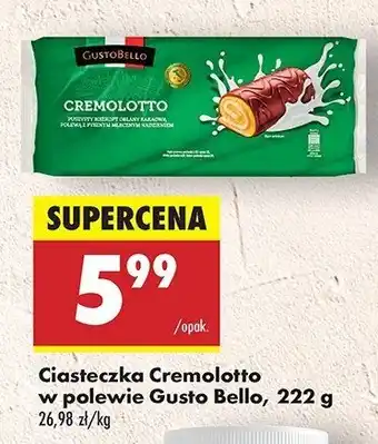 Biedronka Ciasteczka cremolotto w czekoladzie Gustobello oferta