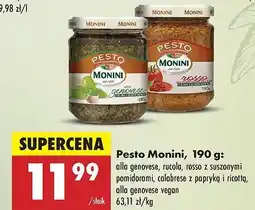 Biedronka Pesto al genovese vegan Monini oferta