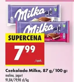 Biedronka Czekolada jogurtowa Milka oferta