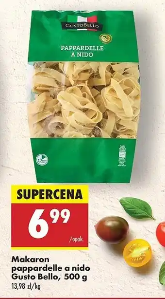 Biedronka Makaron pappardelle a nido Gustobello oferta