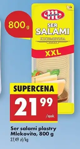 Biedronka Ser salami plastry Mlekpol oferta