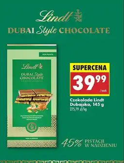 Biedronka Czekolada dubajska Lindt oferta