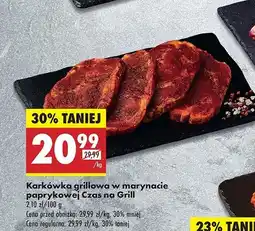 Biedronka Karkówka grillowa plastry Czas na grill oferta