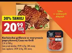 Biedronka Karkówka grillowa w marynacie paprykowej Czas na grill oferta