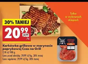 Biedronka Karkówka grillowa w marynacie paprykowej Czas na grill oferta
