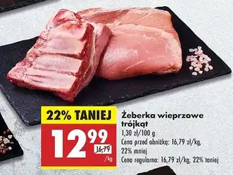 Biedronka Żeberka wieprzowe trójkąty oferta
