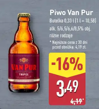 ALDI Piwo Van Pur oferta