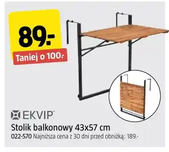 Jula Stolik balkonowy Ekvip oferta