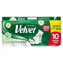 Selgros Velvet Camomile & Aloe Papier toaletowy 10 rolek oferta