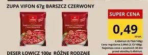 Supeco Vifon Zupa błyskawiczna barszcz czerwony z majerankiem 67 g oferta