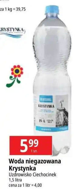 E.Leclerc Woda niegazowana Krystynka oferta