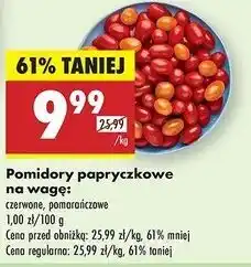 Biedronka Pomidory papryczkowe pomarańczowe oferta
